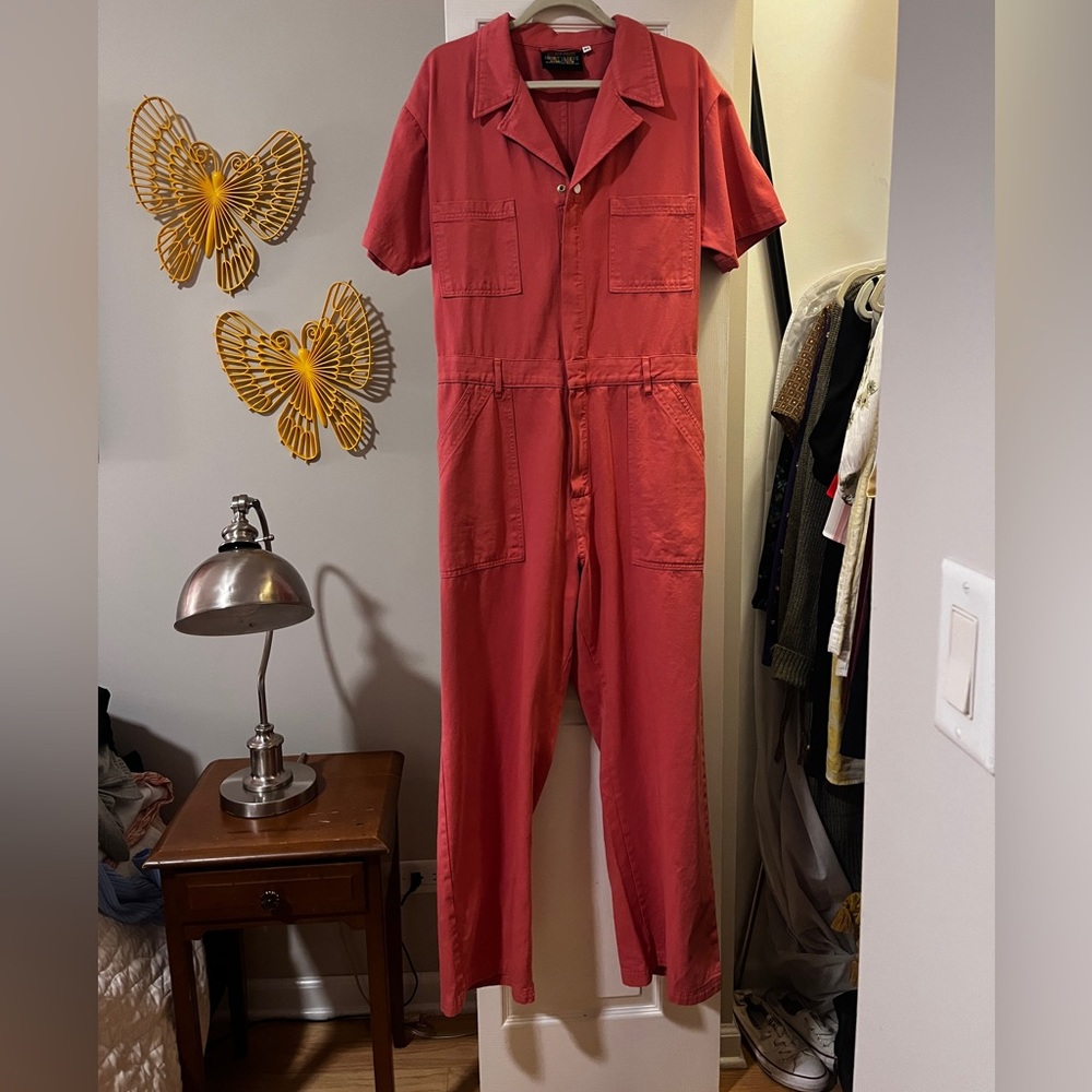 Big bud press short sleeve jumpsuit, size XL, raspberry